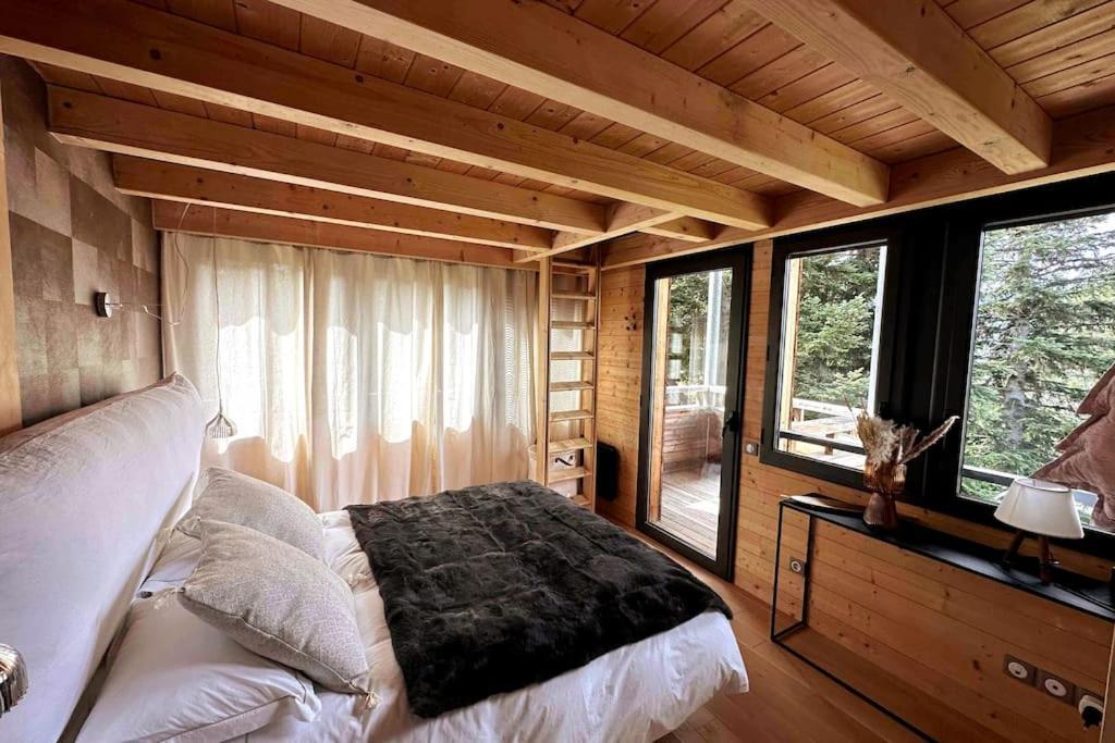 Chalet D'Architecte Avec Vue Panoramique Allos Exterior photo