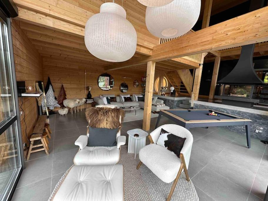 Chalet D'Architecte Avec Vue Panoramique Allos Exterior photo